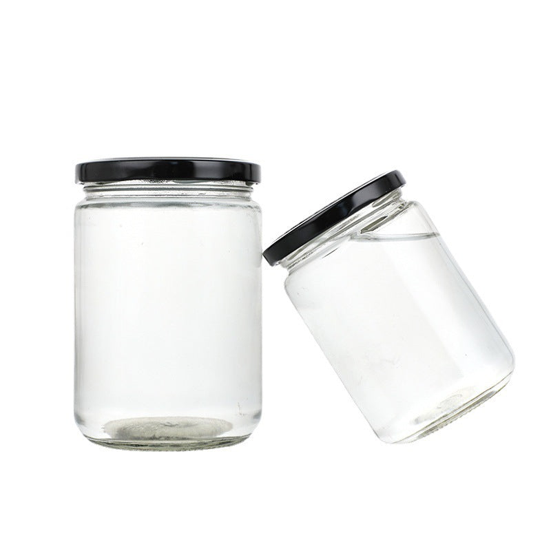 coming soon - 500ml Clear Glass Short Jar with Lid x 4