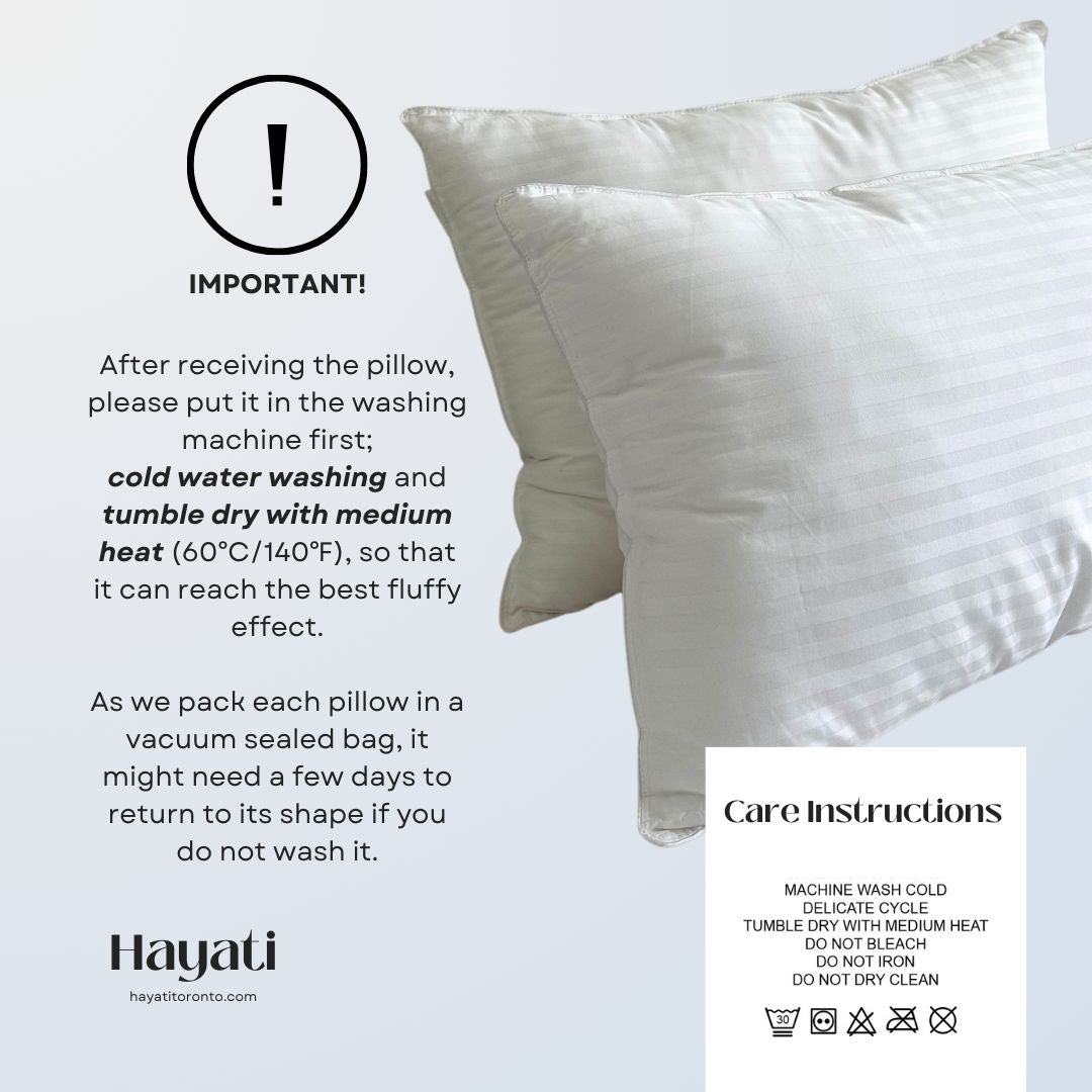 Bedding Bed Pillows for Sleeping Standard Size, Set of 2, Cooling Hotel Quality, for Back, Stomach or Side Sleepers